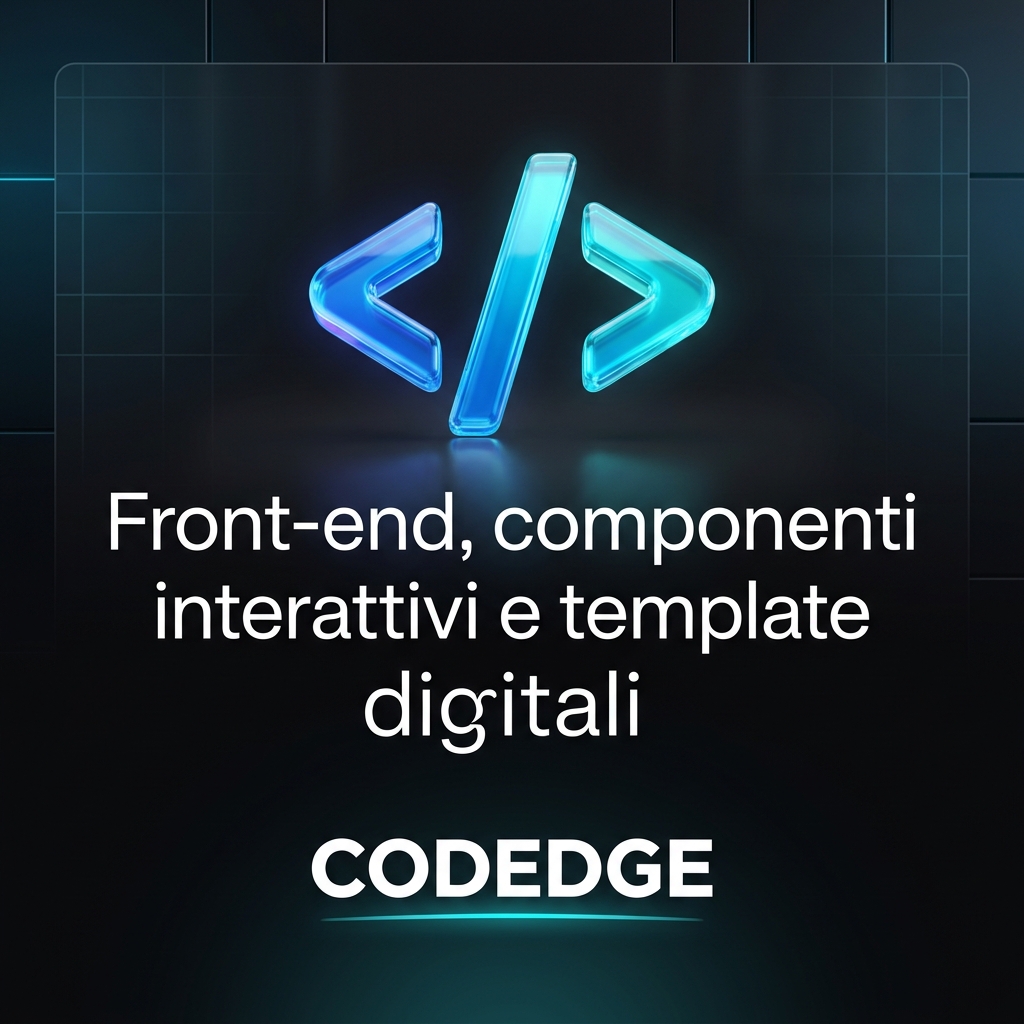 CODEDGE - Front-end, componenti interattivi e template digitali